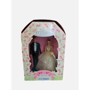 Vintage Hallmark Keepsake Ken & Barbie Wedding Day Christmas Ornament 1997 NIB